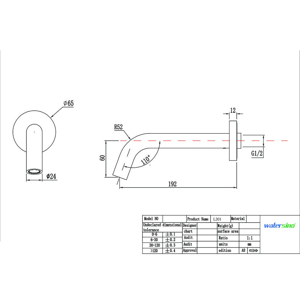 Watersino Pin Bath Spout
