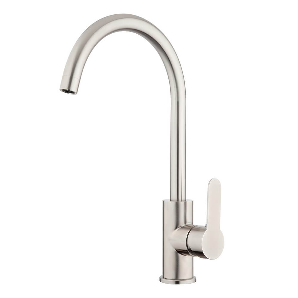 Voda Stainless Gooseneck Sink Mixer