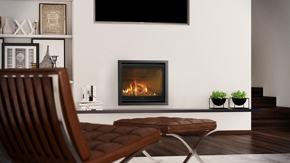 Escea DF700 Indoor Gas Fire Single Sided