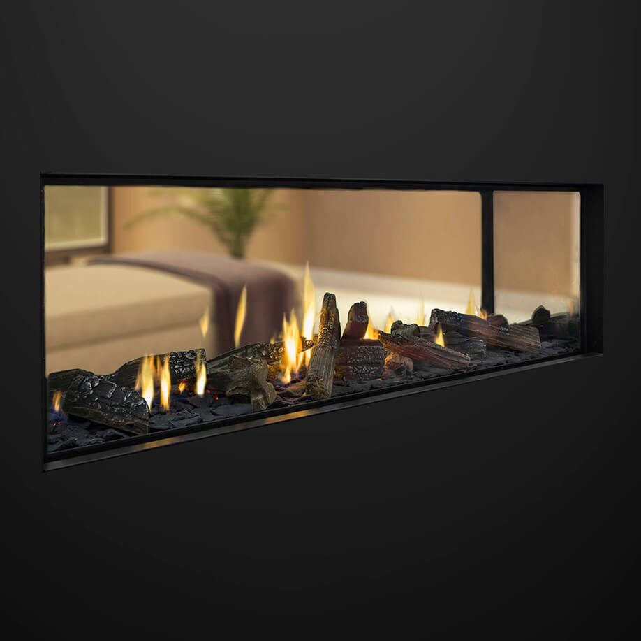Escea DS1400 Frameless Indoor Gas Fire Double Sided