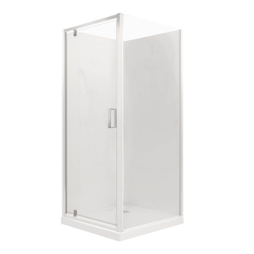 Valencia Elite Square Corner Pivot Shower 9x9 White