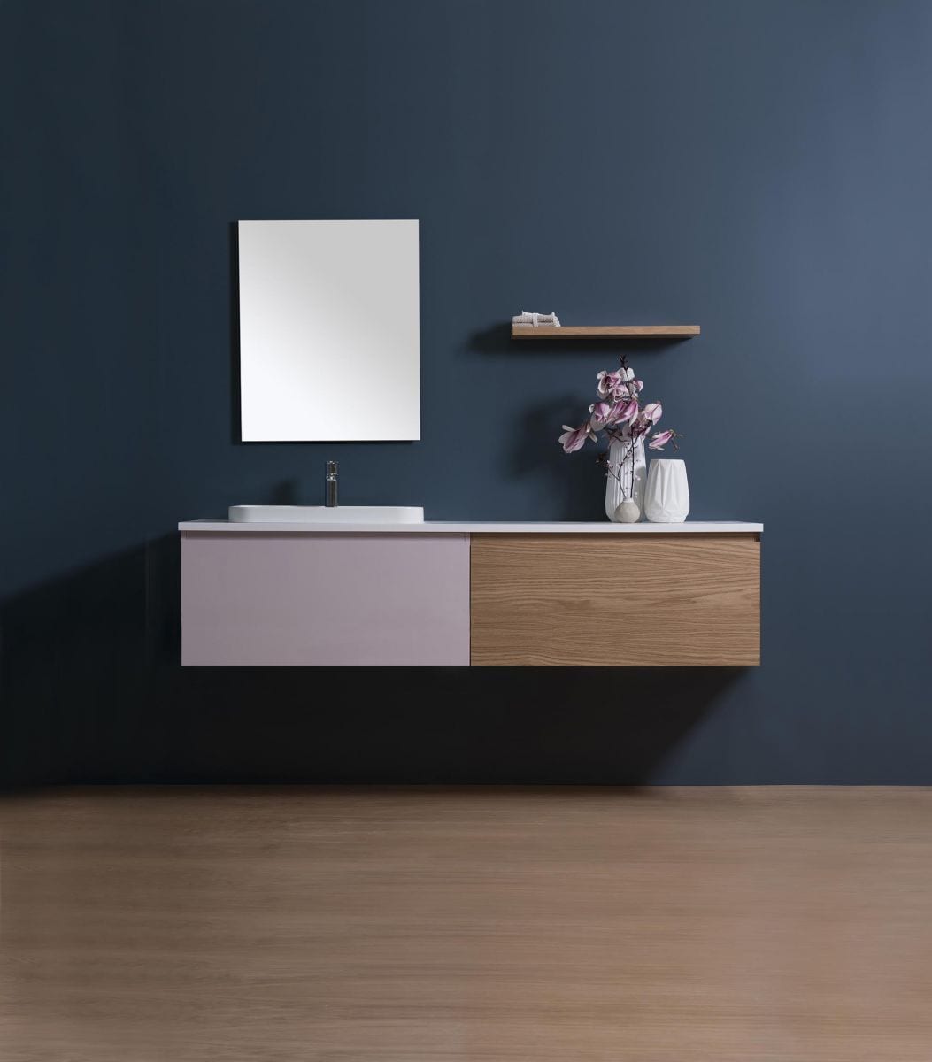 Michel César Tablo 1800 Wall Hung Vanity 2 Drawers (Side-by-side)