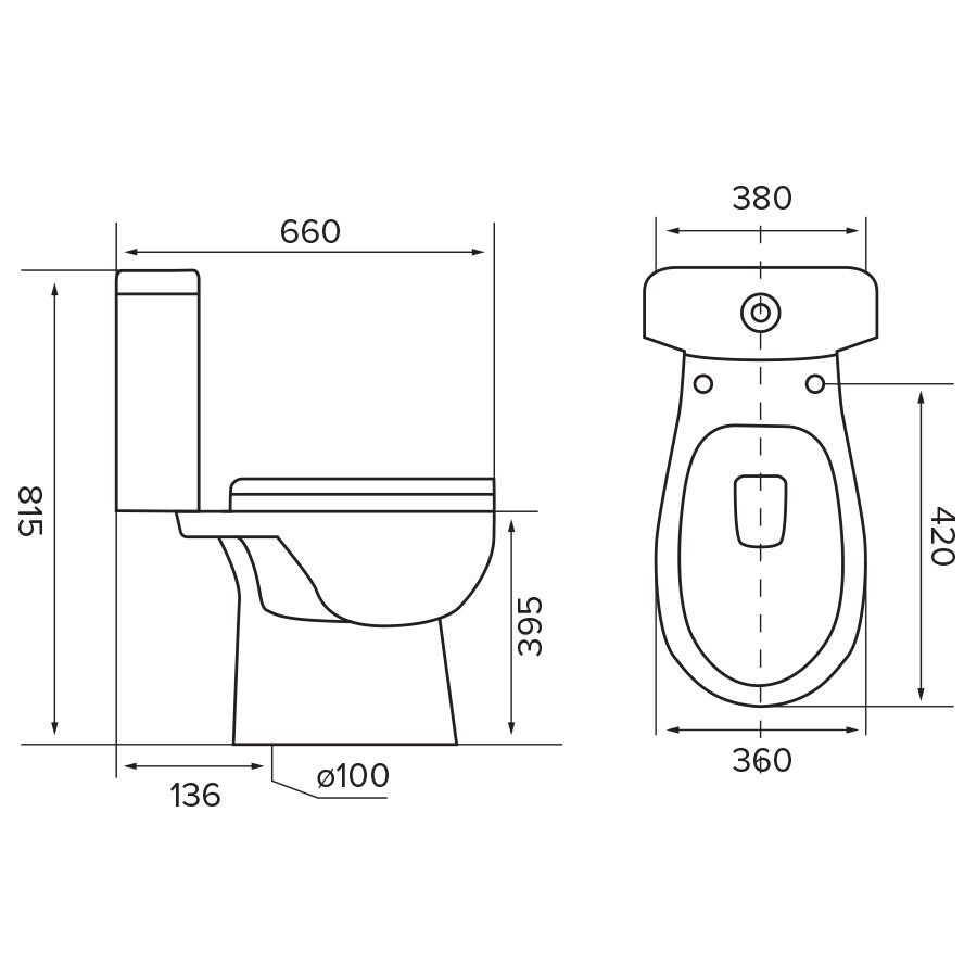 Punch Tyson CC Toilet Suite S Pan