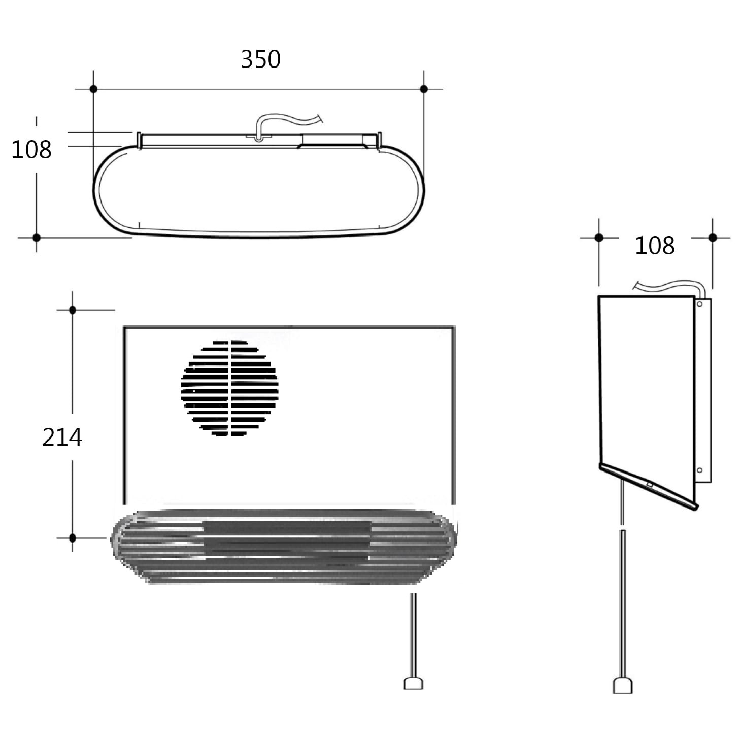Serene All-Metal Bathroom Heater | Harrison Bloy