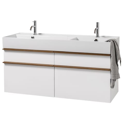 Michel César Twenty 1210 Wall Hung 4 Drawer Double Bowl Vanity