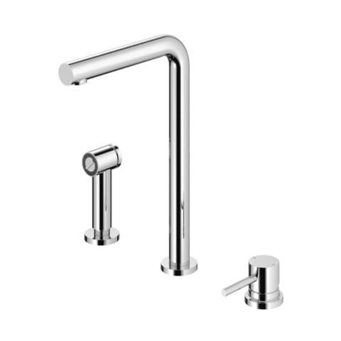 Progetto Buddy 3 Hole Kitchen Mixer with Rinse Spray