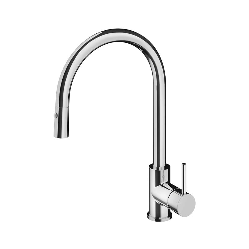 Progetto Buddy Kitchen Mixer Round Spout with Pull Out Spray