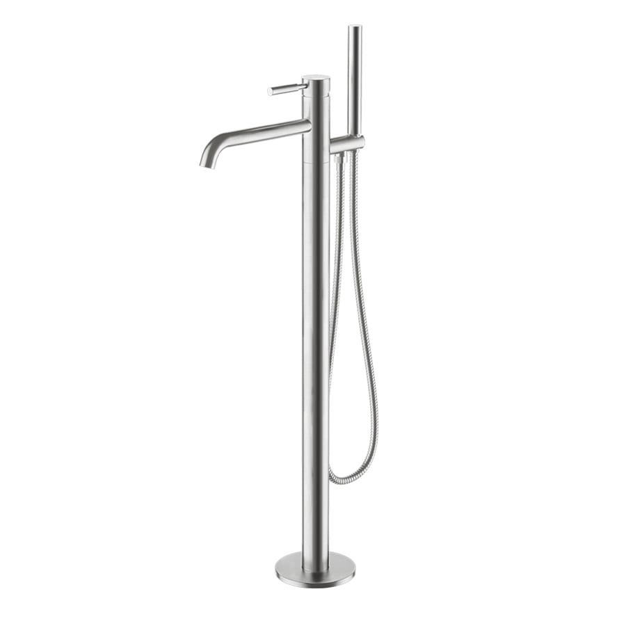 Progetto Swiss Floor Mount Bath Filler with Handshower