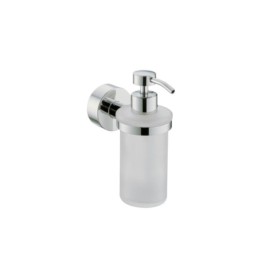 Progetto Tube Wall Mount Soap Dispenser Glass