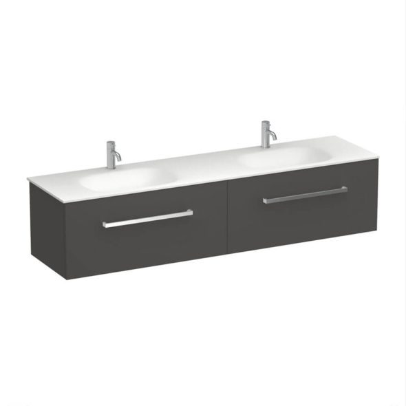 Progetto Reflex Spio 1800 2 Drawer Wall Vanity Double Basin
