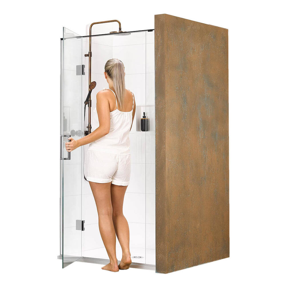 Atlantis Ebony & Ivory Alcove Shower Enclosure