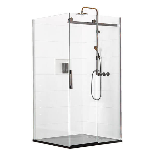 Atlantis Ebony & Ivory Corner Shower Enclosure