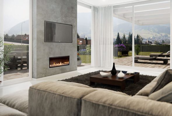 Escea DX1000 Multiroom Double Sided Gas Fireplace