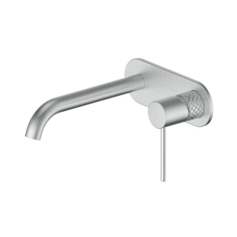 Greens Textura Wall Basin Mixer with Faceplate