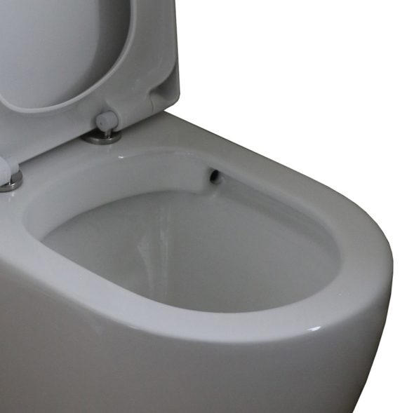 Progetto Zen Rimless Overheight Back-to-wall Toilet Suite - Standard Seat