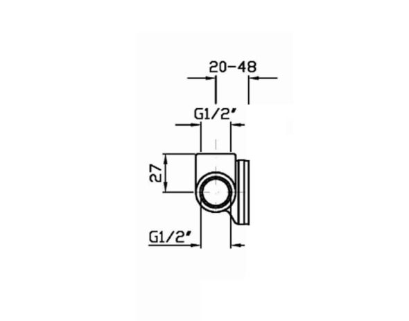 Zucchetti Built-In Part For Basin/Shower Mixer ANZ Variant