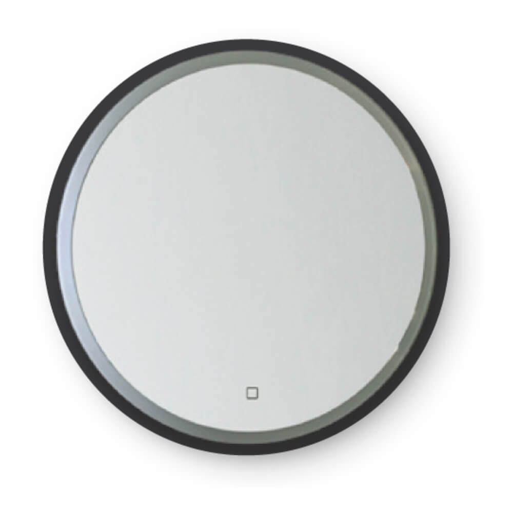 Broadway Round Black Frame LED Mirror Harrison Bloy