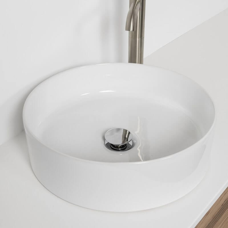 Sleek Round Counter Top Basin