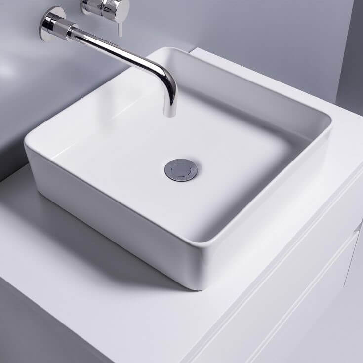 Sleek Square Counter Top Basin