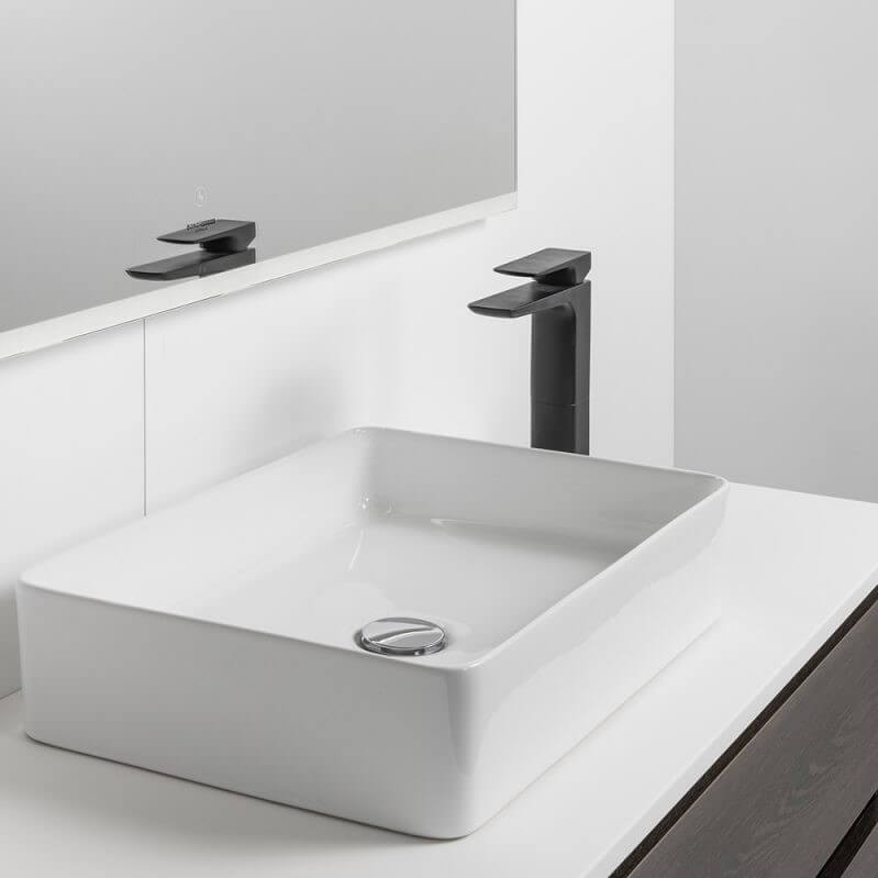 Sleek Rectangle Counter Top Basin