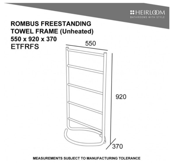 Rombus Freestanding Towel Frame
