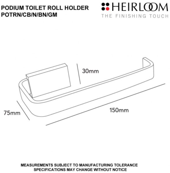 Podium Toilet Roll Holder