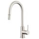 Voda Stainless Gooseneck Minimal Pull Out Sink Mixer - Cold Start