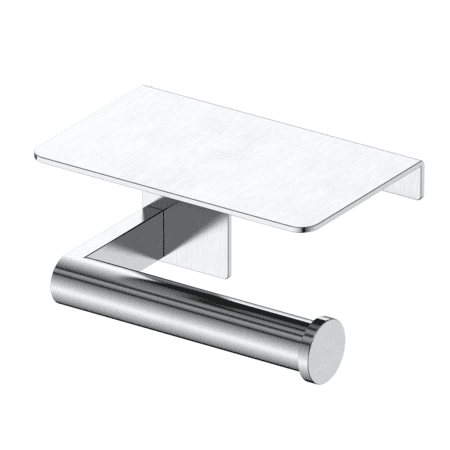 Pin Toilet Roll Holder w Shelf BN