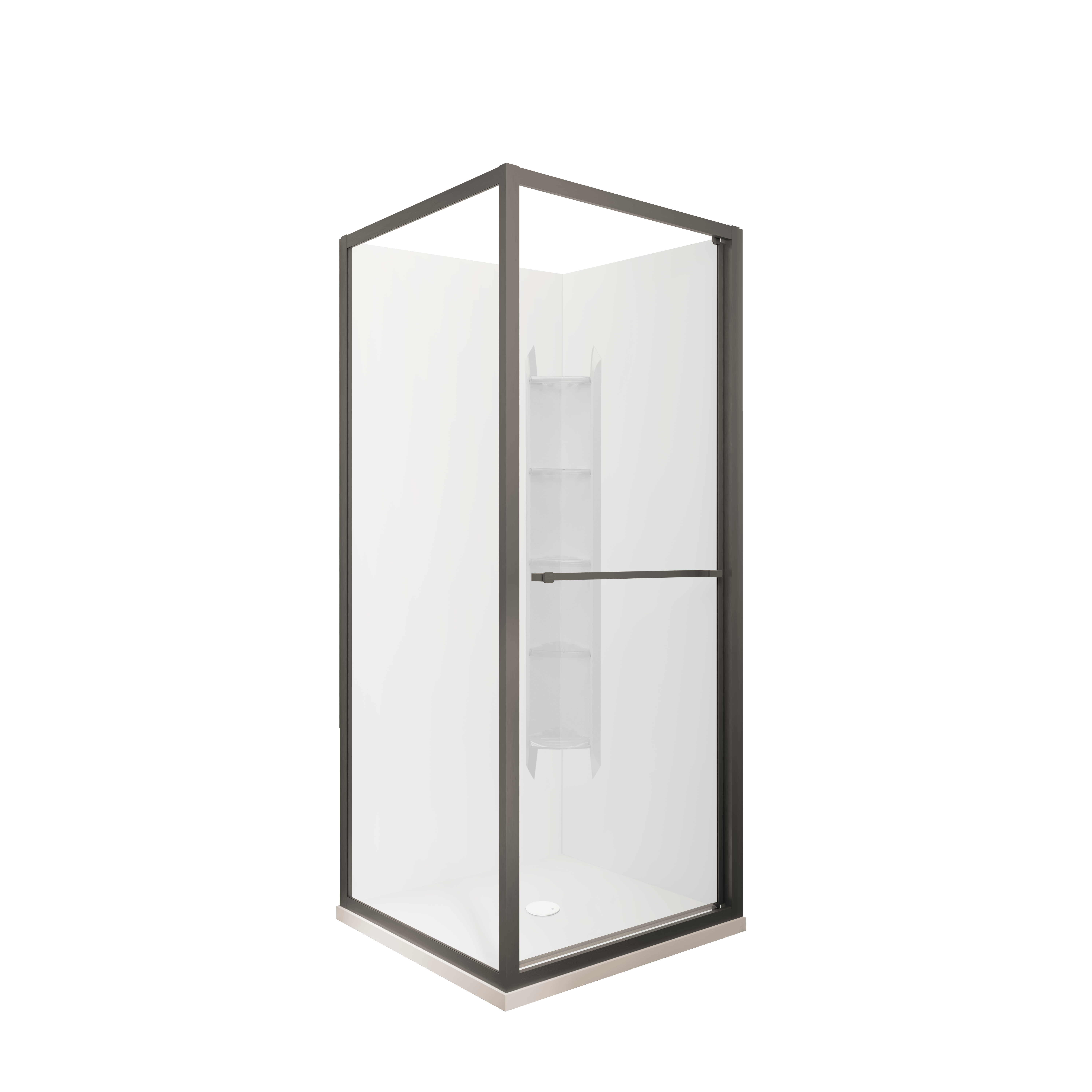 Tivoli InSlide Square Corner Shower, 900x900mm