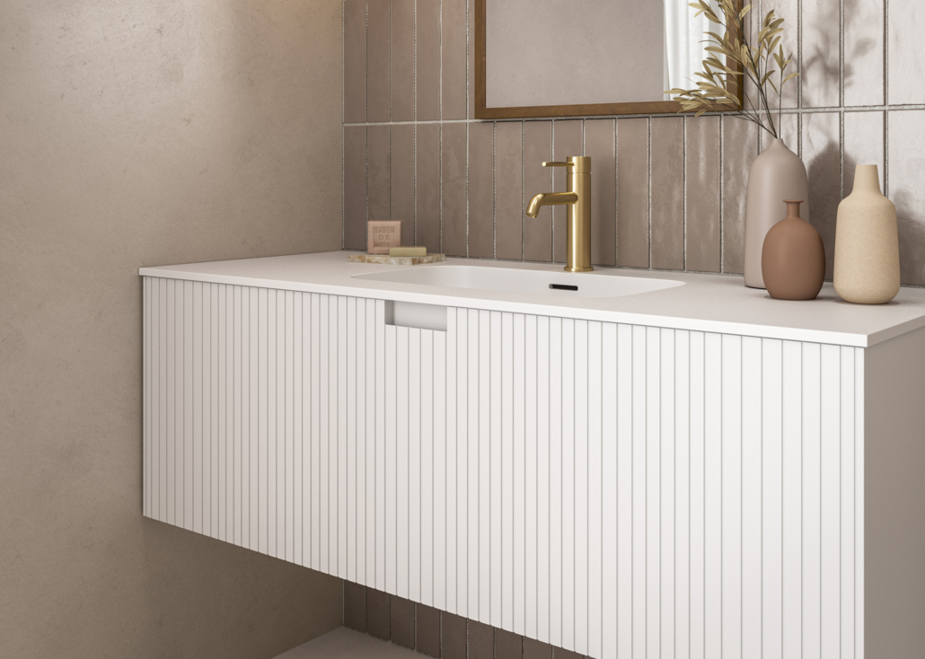 Avalon Vanity White 1200