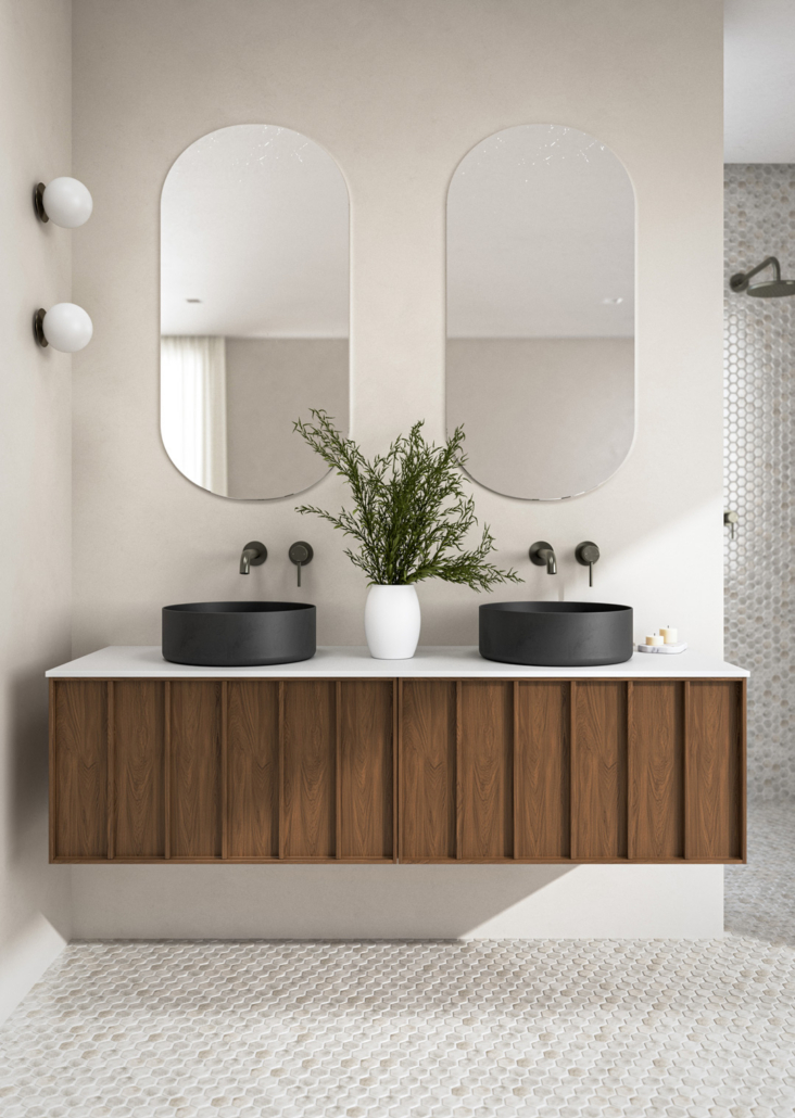 Freya 1500 Vanity walnut oak