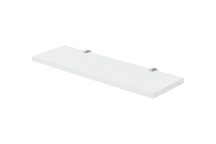Moon 500x150 1 Shelf & Matte BL Fixings