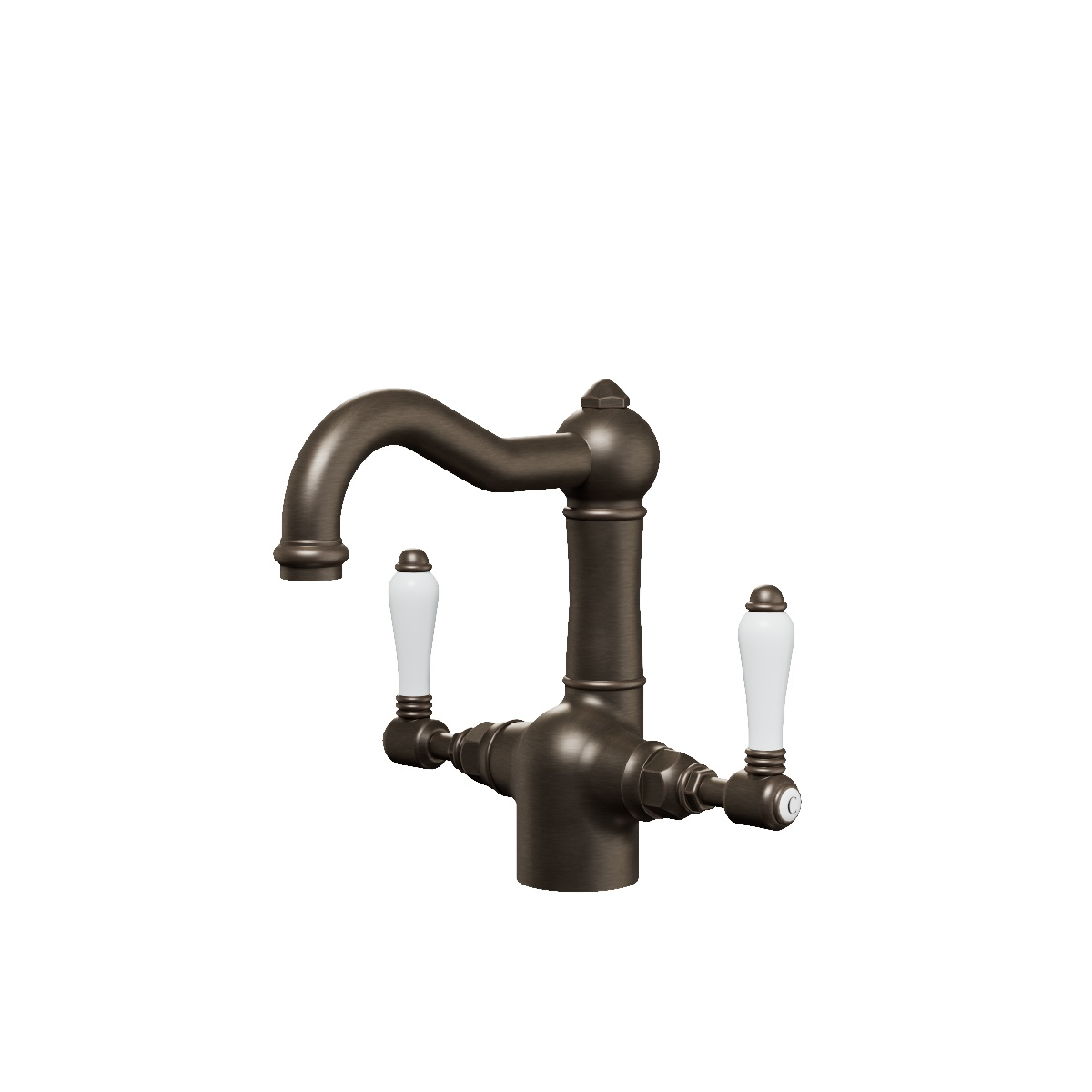 Regal Lever Basin-Dbronze Wh/Lever