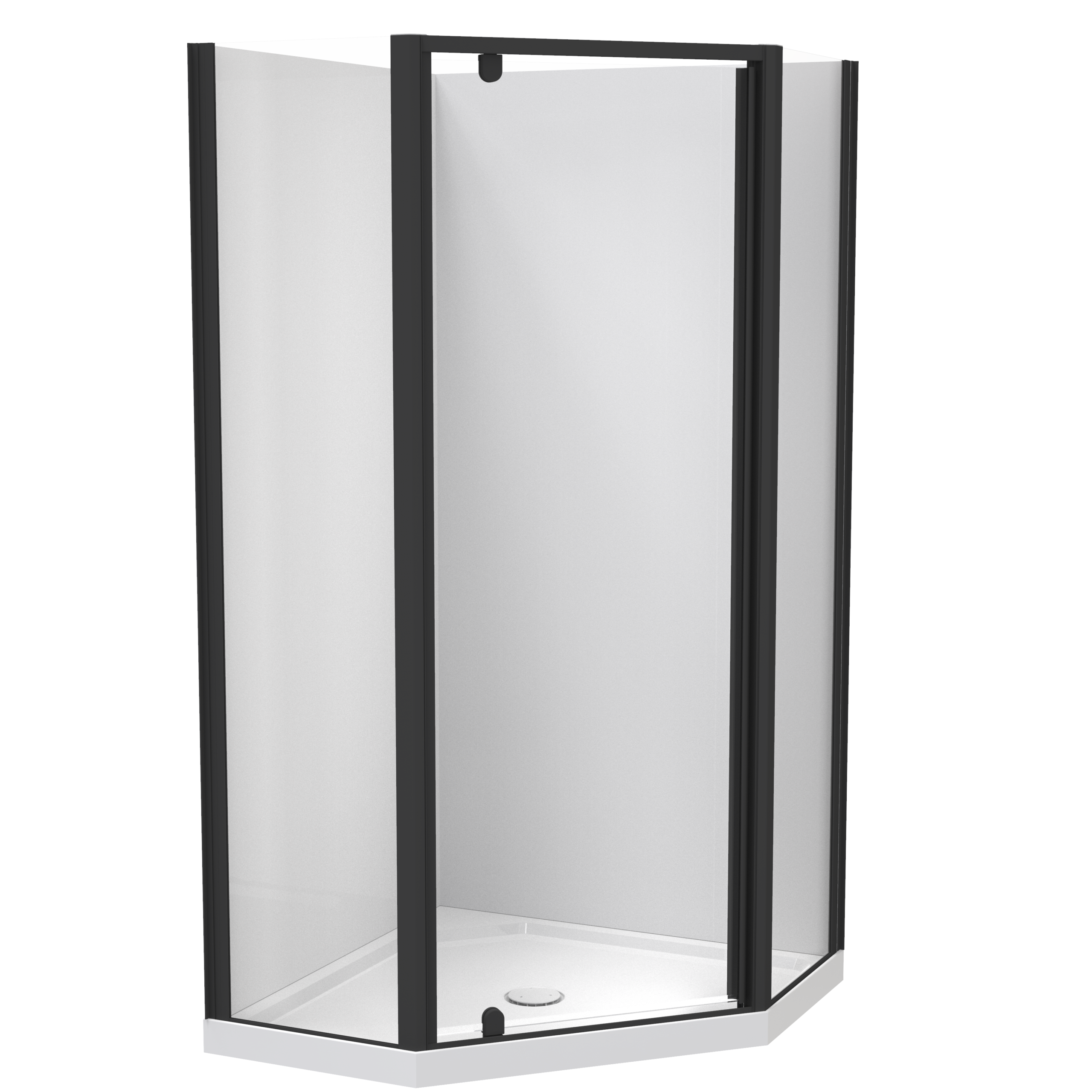 Sierra Angle Corner Pivot Door Acrylic Wall Shower