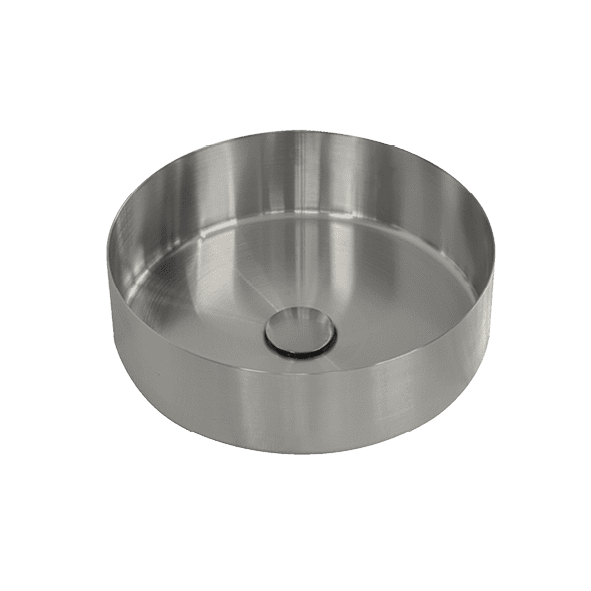 Progetto Oli Round Stainless Steel Vessel Basin