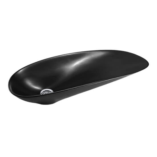 Kohler Petaline Cast Iron Vessel Basin Black