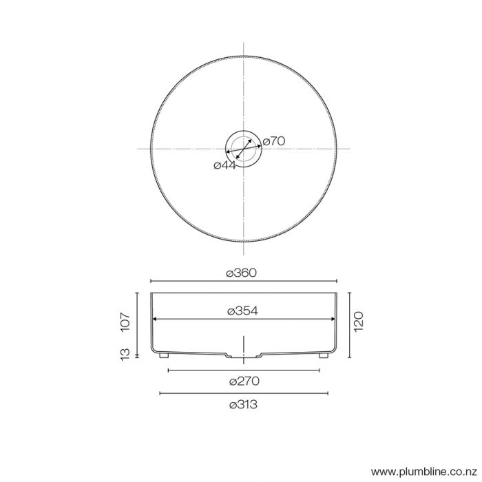 Progetto Oli Round Stainless Steel Vessel Basin - Image 3