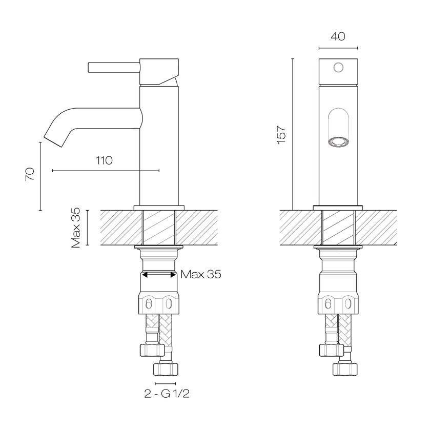 Progetto Swiss Basin Mixer - Image 3