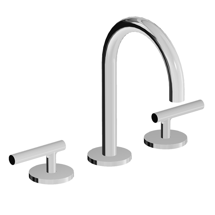 Pan S 3TH Deck Mounted Basin Mixer